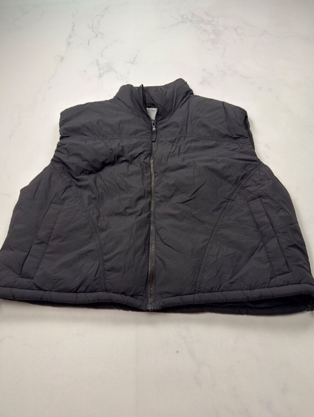 Old Navy Active Black Vest Jacket 90s Minimalist - Womens L